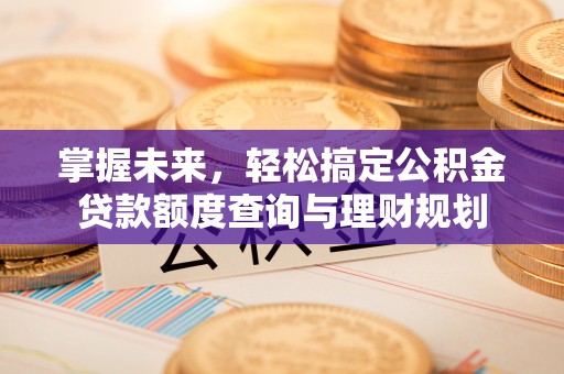 高邮掌握未来，轻松搞定公积金贷款额度查询与理财规划